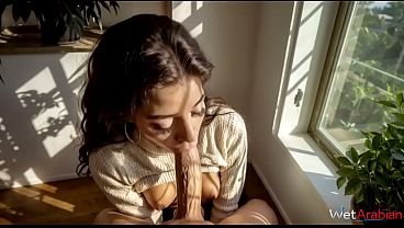 Arab Beauty Sucks Cock and Gets Fucked in Both Holes.[AI]