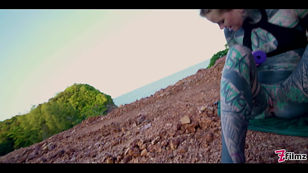 TATTOO teen PUBLIC ANAL masturbation and PISS