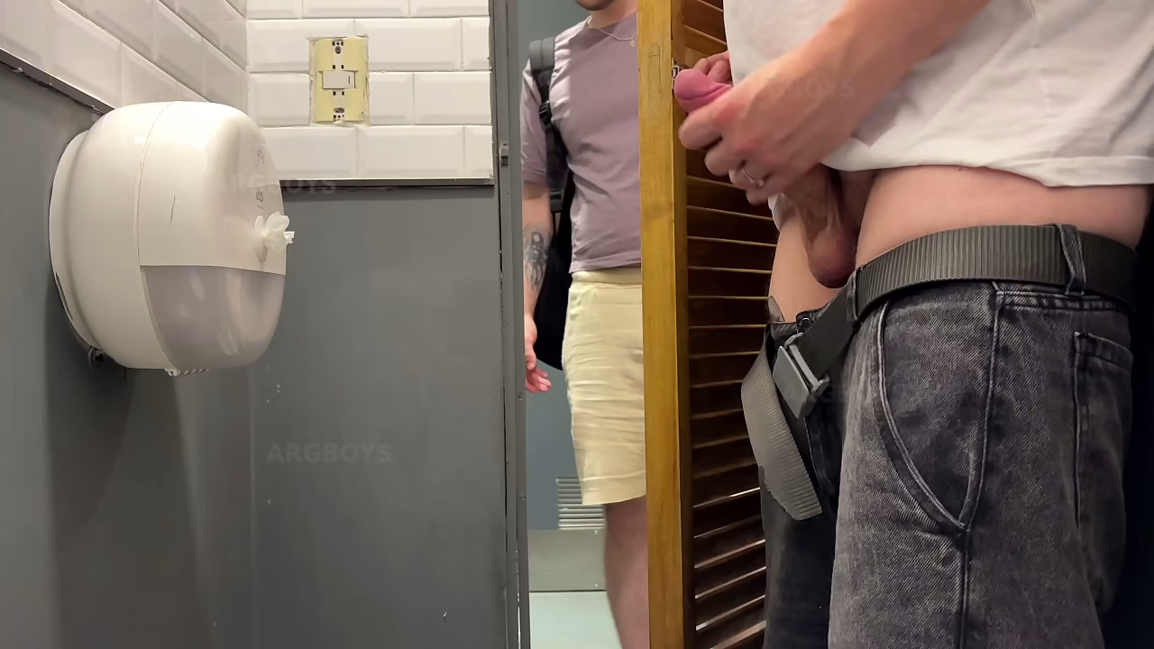 Sneaking Into a Toilet for an Orgasm in a Busy Restaurant and Almost Caught
