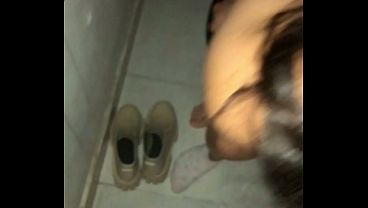 A slutty married woman has sex with her brother-in-law and her husband at her husband's friend's house. She's having sex with her cuckolded husband and her brother-in-law.