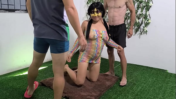 Ginger Wife First Time Threesome with Stranger Guy at homemade swinger Porn