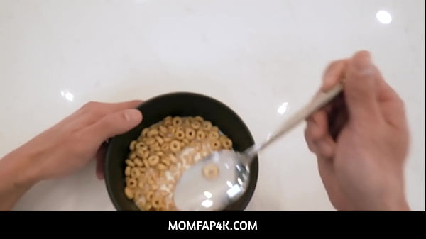 MomFap4K  -  Perfect blowjob for the breakfast by wet stepmom with big tits Emmy Demure