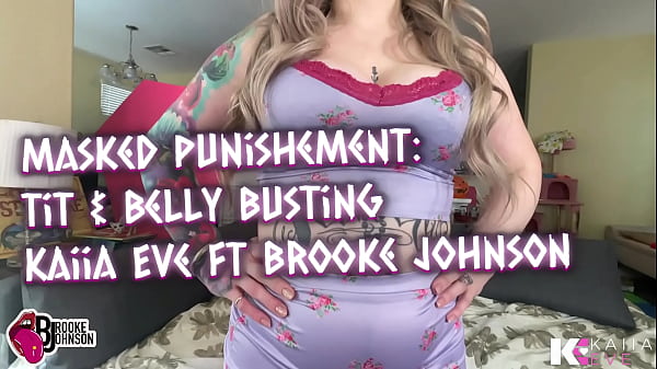 Masked Punishment: Tit & Belly Busting Kaiia Eve