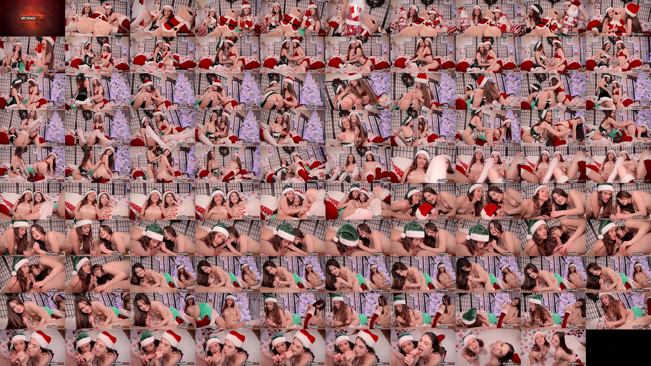 Megan Marx &amp; Lily Glee Beg For Cum In Mouth For Christmas 预览图