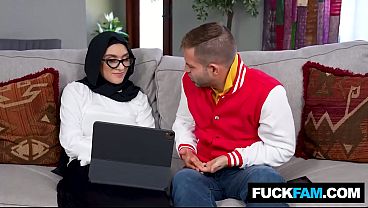 HIJABI Dildo Play Ends Up Hardcore SEX Aubry Babcock, Nicky Rebel