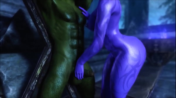 Énorme Brune Aux Seins Jouit D'une Bite Monstre En 3D