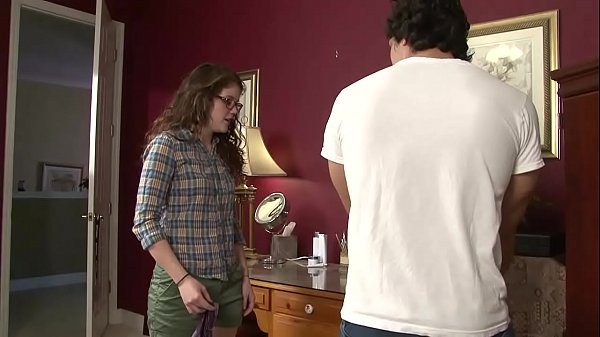 Nerdy Girl Covered in CUM