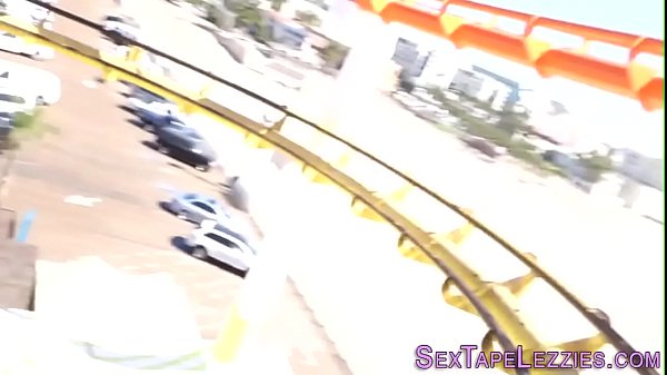 Brunette lesbians film face riding