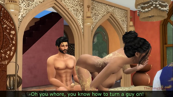 Demo version of Indian girl pleases several guys, hot orgy with cum on face