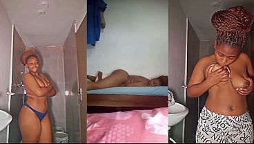 Perky Bouncing Tits & Plump Swerving Dangling Boobs: All Natural Ebony Hood AfricanCamgirls Pillow Humping & Thrusting Compilation