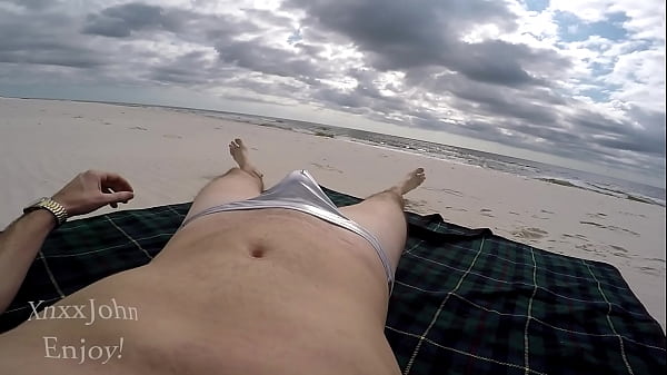 XnxxJohn beach silver thong