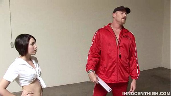 Short Haired teen Katie Michaels fucked hard by her P.E. Teacher
