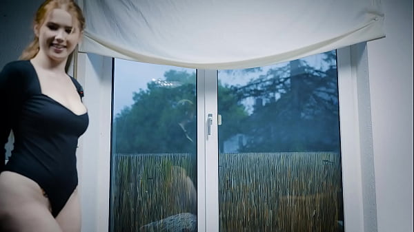 Riding on top - mouth full of cum