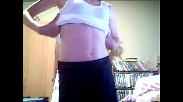 Skinny Blonde Teen Girl Strip Tease!