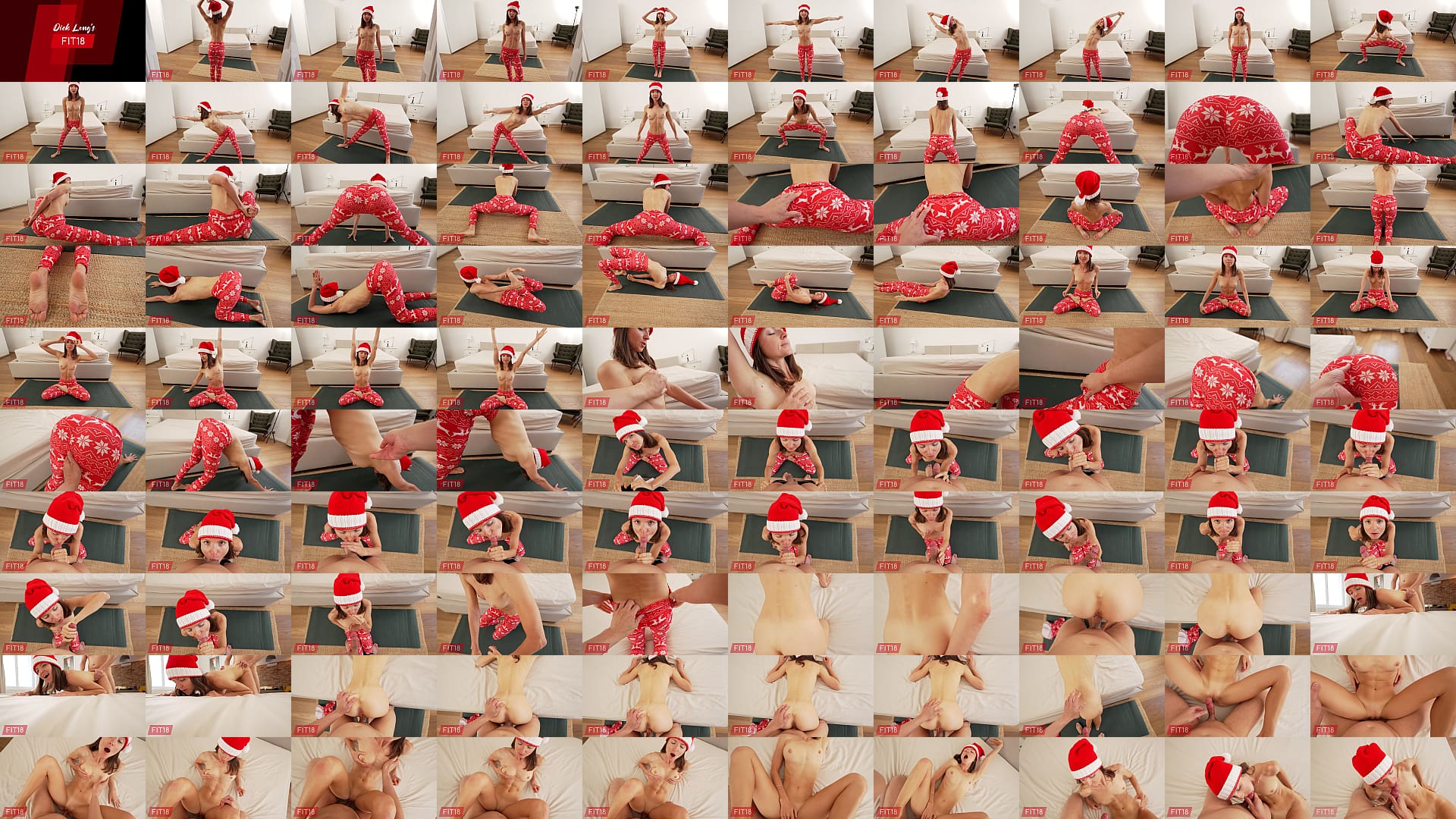 Fit18 - Gina Gerson - Christmas Yoga Workout And POV Fuck With Super Skinny Russian 预览图