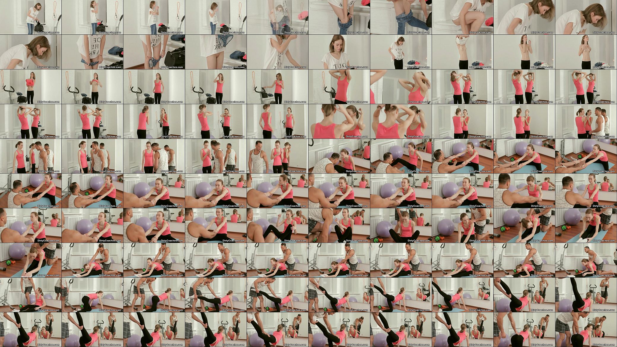 Editas Hairless Pussy Gets Blasted With Jizz By Yoga Instructor 预览图