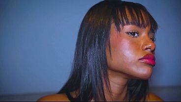 BLOWJOB IN PUBLIC RESTROOM: Petite ebony reunites with her ex and deepthroats his cock in a restaurant.