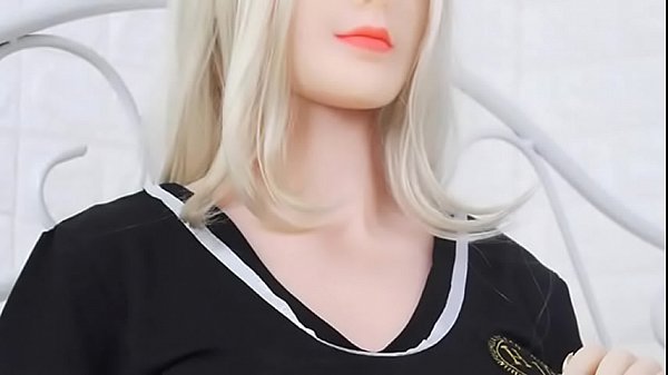 Blonde asian sex doll with huge tits waiting for cumshots