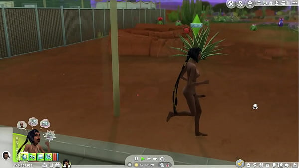 Sims 4 futa naked in public & fun in the desert