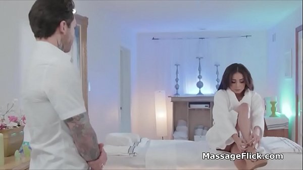 Busty exotic client craves for masseurs dick