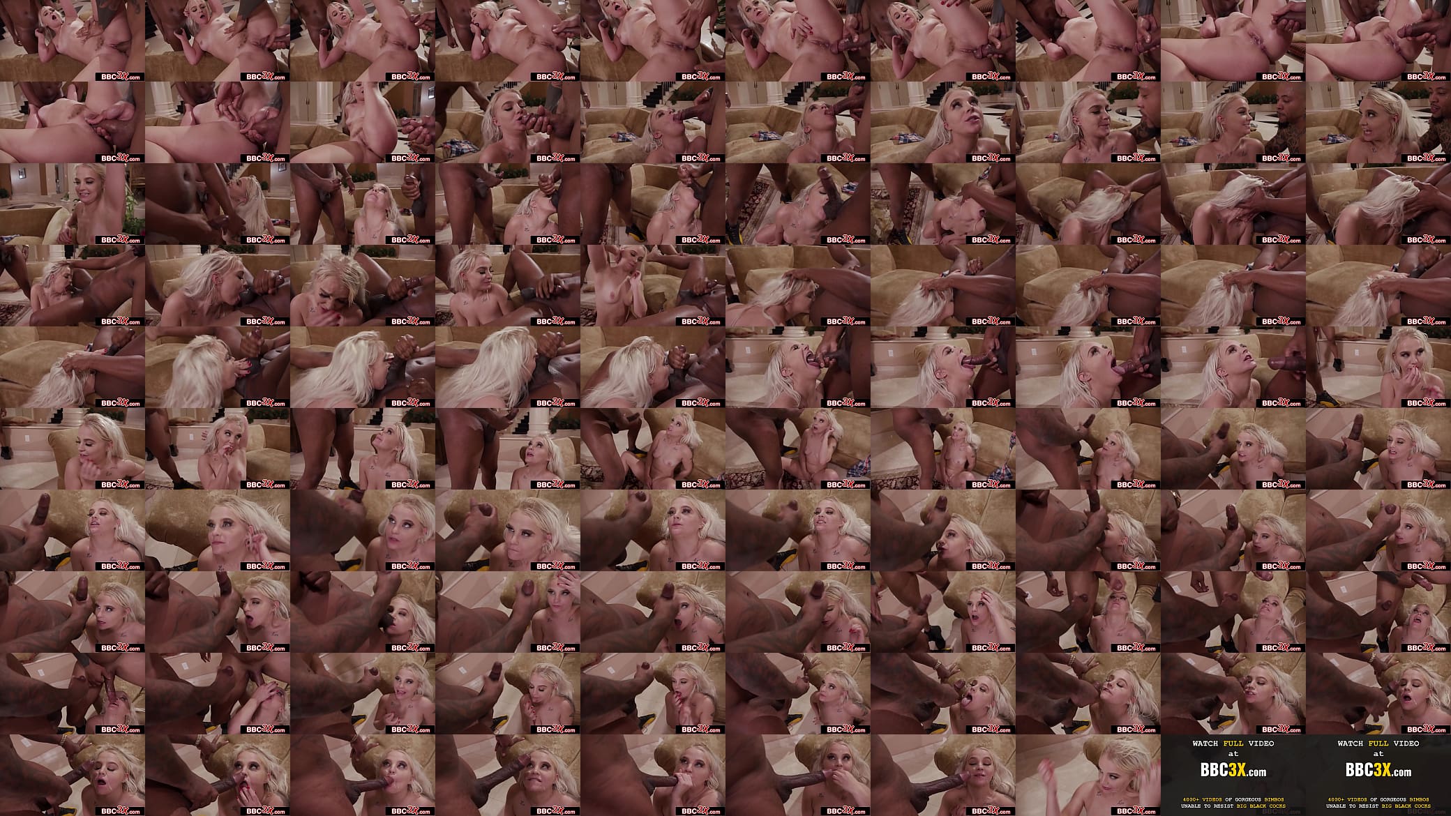 Little Cheeky Blonde Stripper Covered In Spunk by BBC Gang 预览图