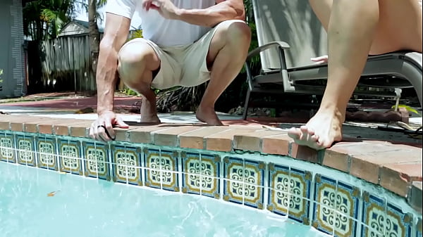 Pool Repair Service with Goddess Parker Swayze