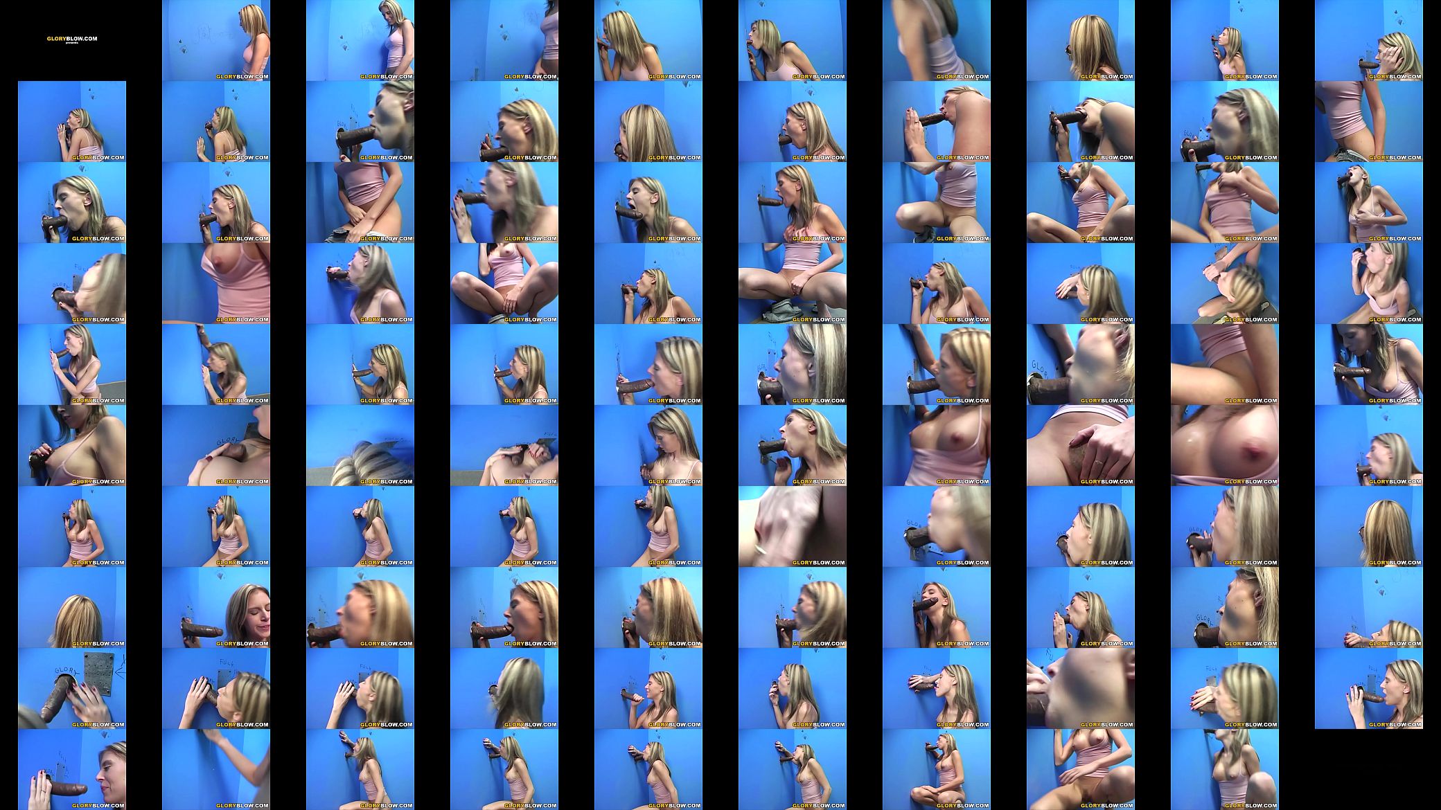 Blonde Black Cock Slut Holly Landers - Gloryhole 预览图