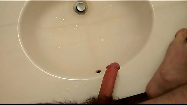 Download Video - Part1&colon; Jacking & Slapping hard dick while pissing in bathroom sink&period;