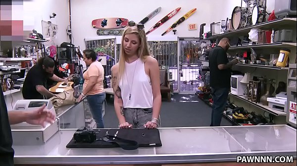Gorgeous Blonde Chick Fucked at the Pawn shop - XXX Pawn