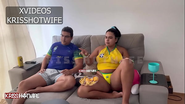 Watching the game of Brazil in the World Cup, I bet that I would give my ass if Brazil won. See what the result was. Complete in RED and SHEER