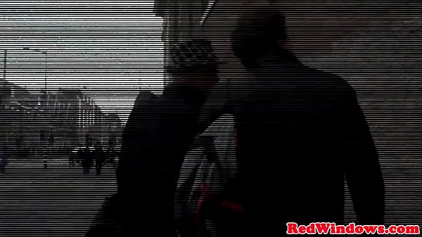 Fine Amsterdam hooker cumsprayed on camera