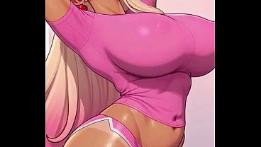 THICK BIG BOOBS BLONDE VIXEN'S MORNING STRETCH - SEE MORE ON SHEER