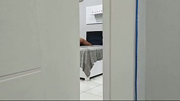 My husband came home, caught me naked in bed, and had sex with me. But his friend was spying through the door. Part 3