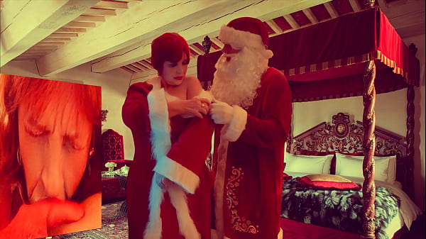 Granny Carmen's Christmas in July Naughty Shawty, Double Vibrator Fuck