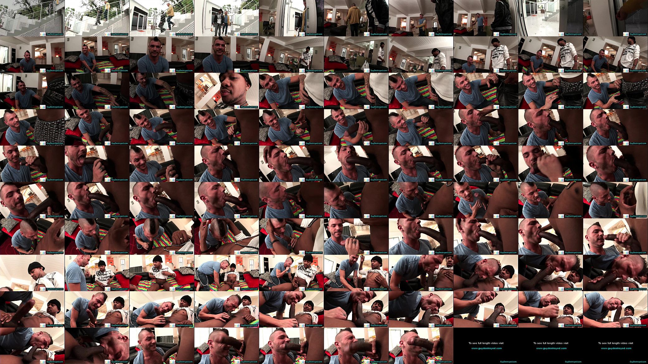 Guy with mohawk sucking big fat black gay video 预览图