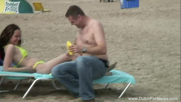 Dutch Teen Outdoor Beach Massage Fuck