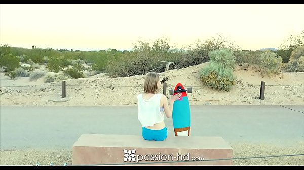 PASSION-HD Teen skater girl Catarina Petrov fucked on white bench