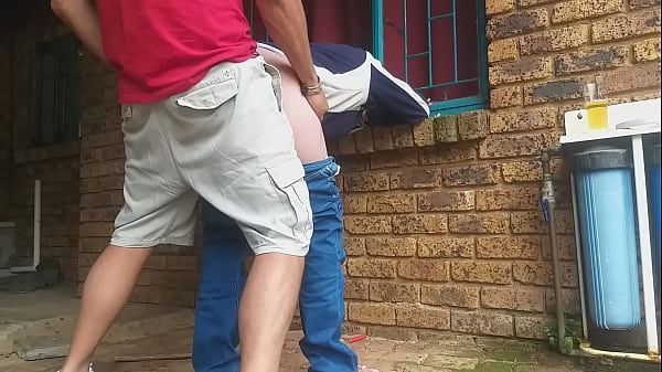 Came home from mcdonalds,we were so horny couldnt wait to fuck,so fucked in the front yard and ended up eating her massive creampie