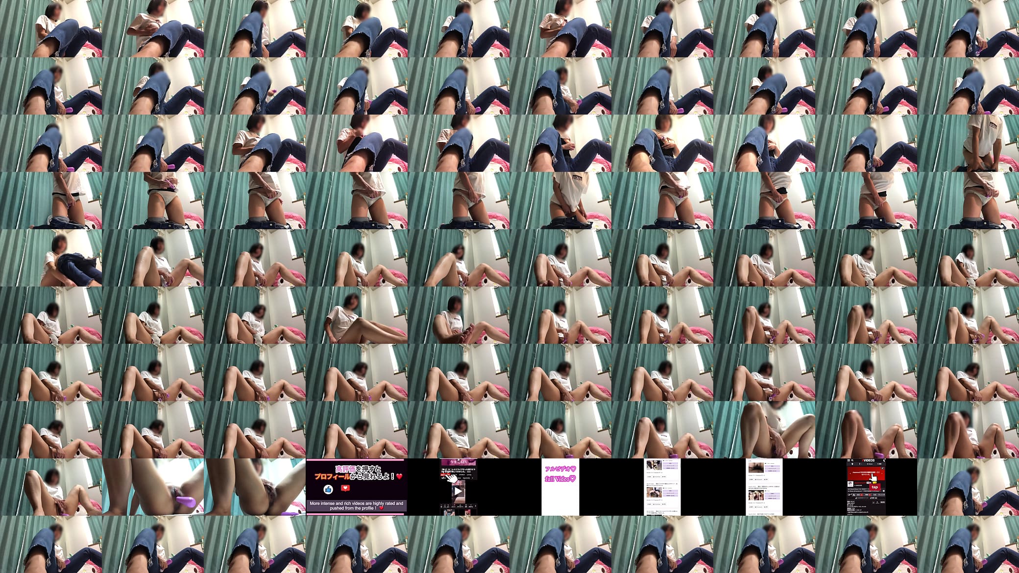 可爱的女人通过用玩具挑逗她的阴部来自慰。 预览图