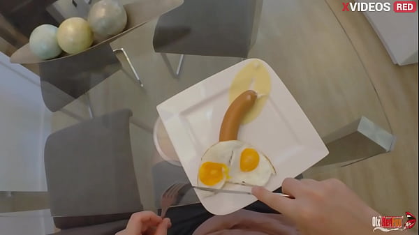 Stepmom hints at sex during breakfast and asks me to fuck her hard in her ass