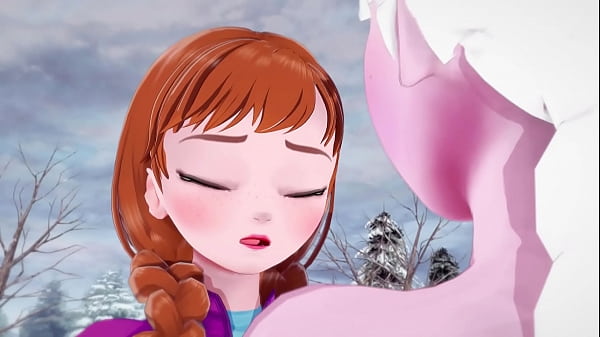 Lesbian Frozen - Anna warms Elsa's pussy