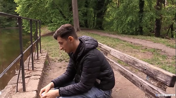 Download Video - His girlfriend cucked him so cute amateur boy tries dick - Czech Hunter