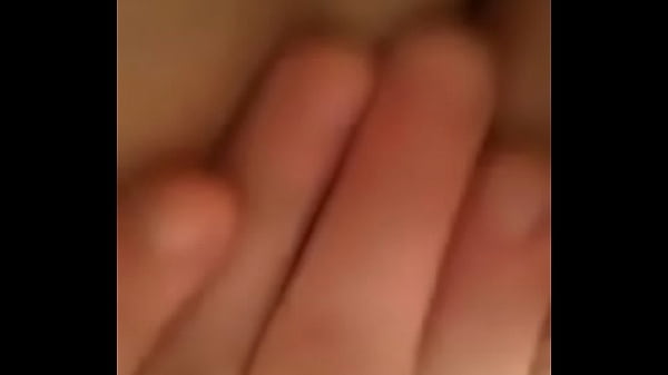 White girl plays with pussy