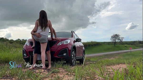 We had sex with many cars passing by and looking at us
