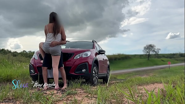 We had sex with many cars passing by and looking at us