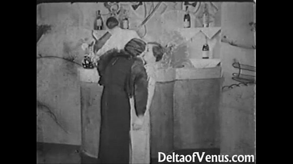 Vintage Porn from the 1930s - Girl-Girl-Guy Threesome