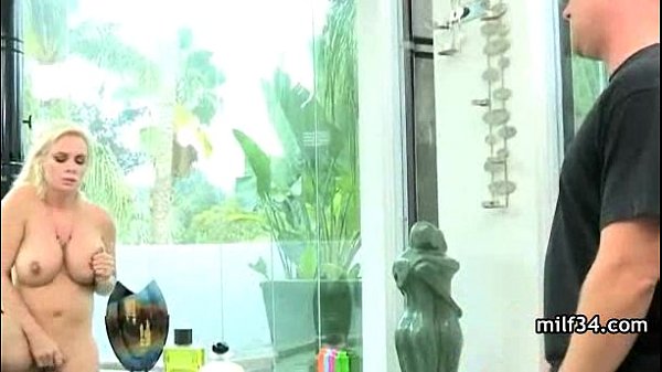 Horny big-tit MILF fucked hard