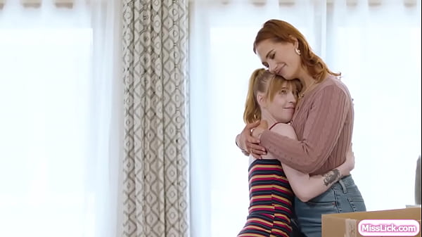 Busty lesbian stepmom ass licking petite teen stepdaughter