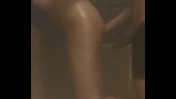 TRAILER hard fuck in the sauna with hot latina