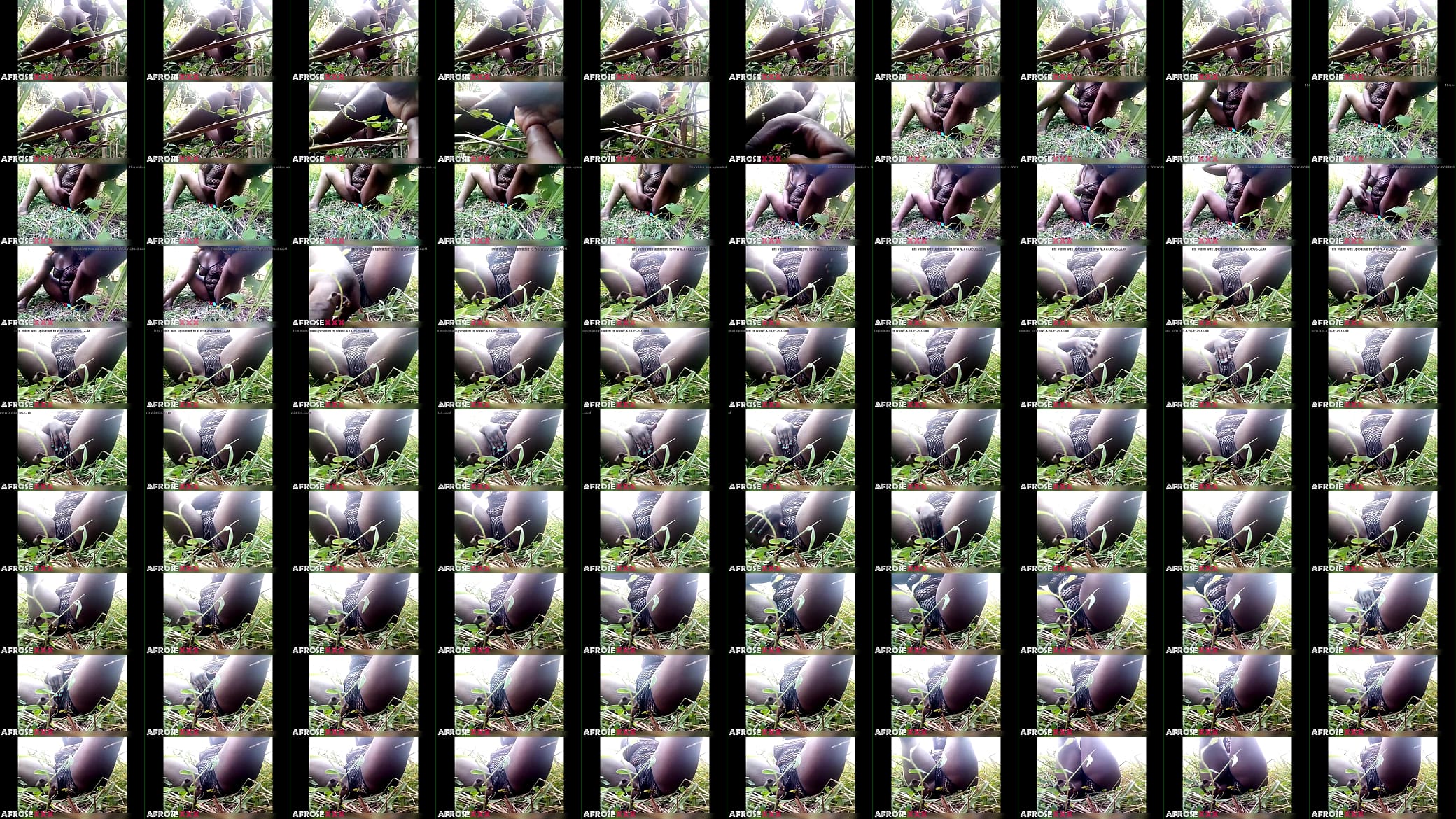 Black pussy in fishnet outside 预览图